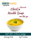 Country Sunrise Flavored Chick'n Noodle Soup on the go BOWL- 1.60oz
