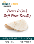 Country Sunrise Freeze & Cook Soft Flour Tortillas- 17.08oz