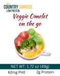 Country Sunrise Veggie Omelet on the go CUP- 1.72oz