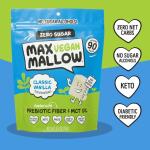 Max Sweets Vegan Classic Vanilla Mallows Zero Sugar Alcohol and Zero Sugar- 2.5oz
