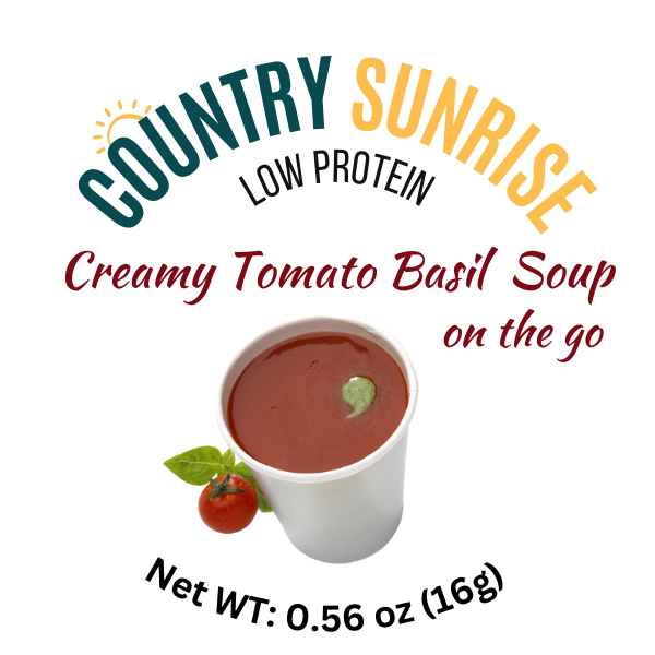 Country Sunrise Creamy Tomato Basil Soup on the go CUP .56oz