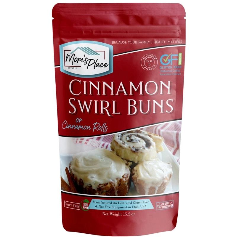 Mom S Place Gluten Dairy Free Cinnamon Swirl Bun Or Cinnamon Roll Mix Oz Pku Perspectives