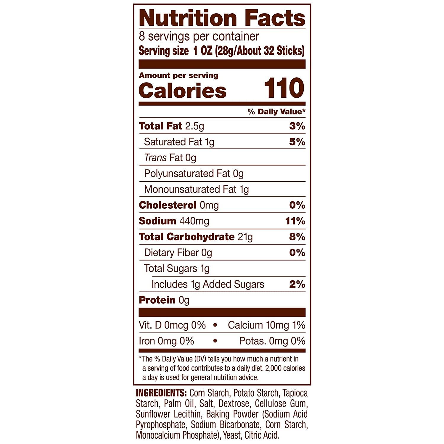 Pretzel Sticks Nutrition Facts Besto Blog