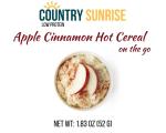 Country Sunrise Apple Cinnamon Hot Cereal on the go CUP- 52g