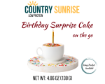 Country Sunrise Birthday Surprise Mug Cake on the go CUP- 4.86oz