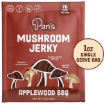 Pan's Mushroom Jerky Applewood BBQ Single Serve- 1oz