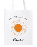 Bloom Where You Are Planted Reusable Grocery Bag (Drop Ship)