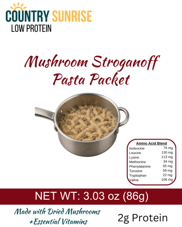 Country Sunrise Mushroom Stroganoff Pasta PACKET- 3.03 oz