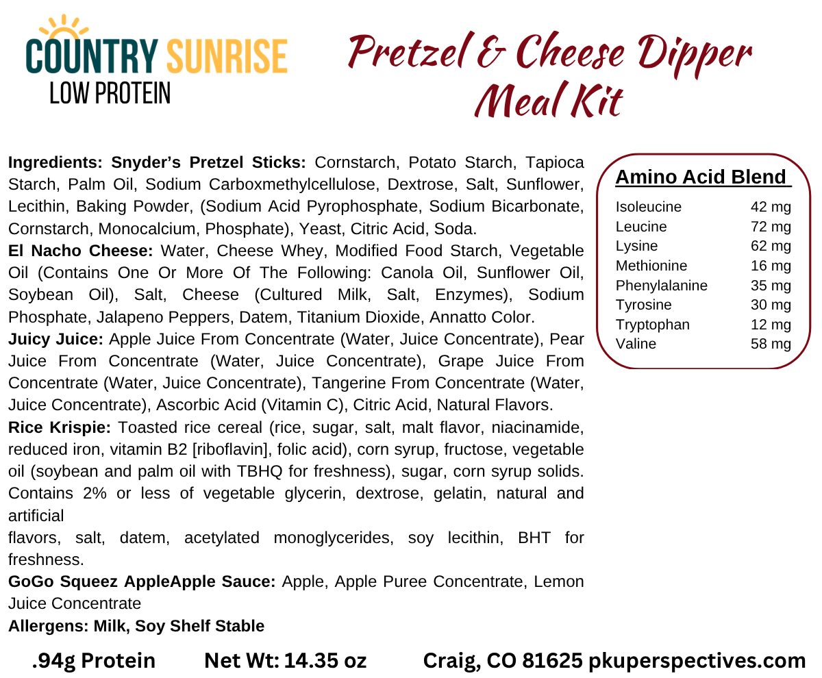 Country Sunrise Grab & Go Pretzel & Cheese Dipper Meal Kit - Image 2