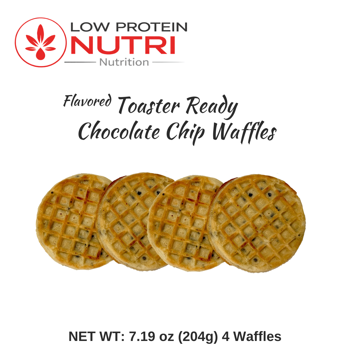 Enjoy warm, crispy comfort without the worry. These low-protein chocolate chip waffles are specially made for PKU, Renal (CKD), kidney-friendly, and protein-restricted diets