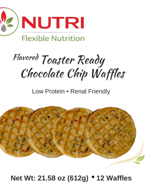 Nutri Flexible Nutrition Toaster Ready Flavored Chocolate Chip Waffles- 21.58oz