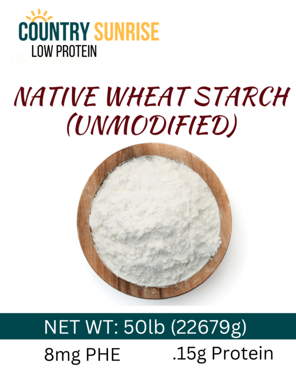NATIVE WHEAT STARCH (unmodified)/ 50lb Bag