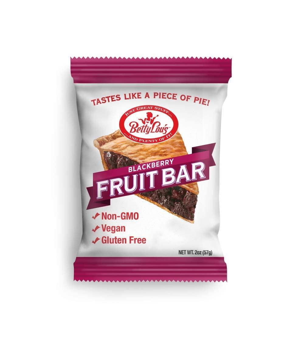 Betty Lou`s, Gluten Free/Vegan Fruit Bar Blackberry- Case of 3/2oz