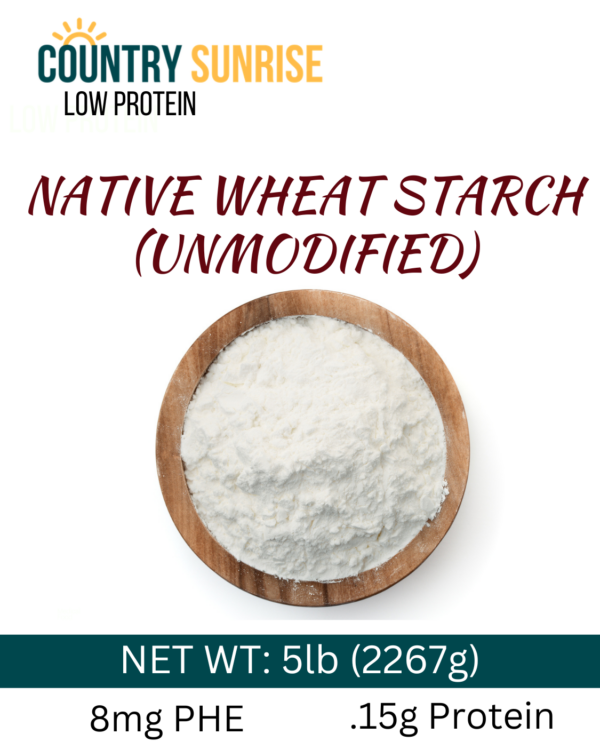 NATIVE WHEAT STARCH (unmodified) BAG- 4lb