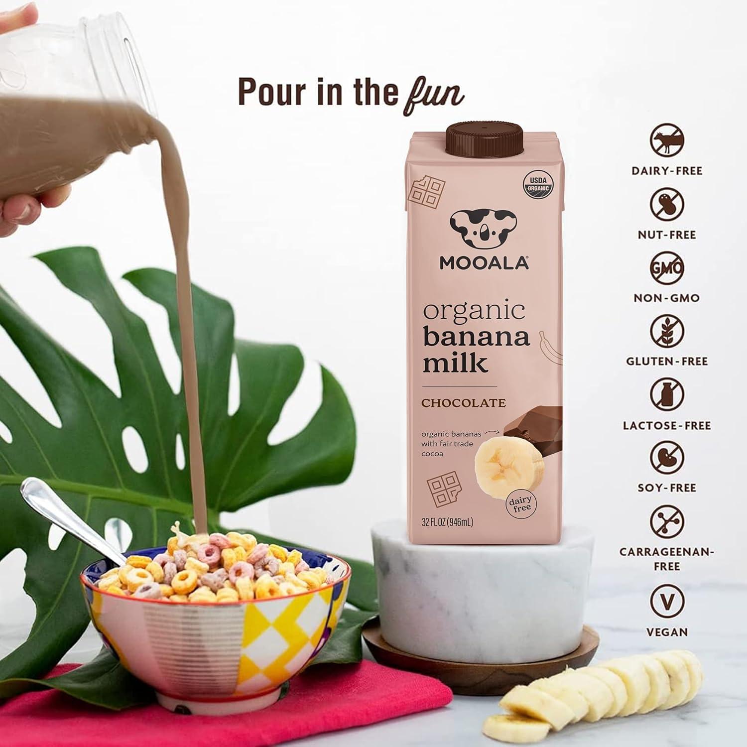 Mooala Organic Chocolate Bananamilk/ Case of 6- 32oz* - Image 3