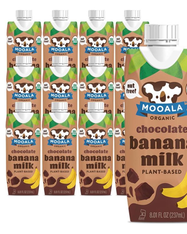 Mooala Organic Chocolate Bananamilk On the go / Case of 12- 8oz*