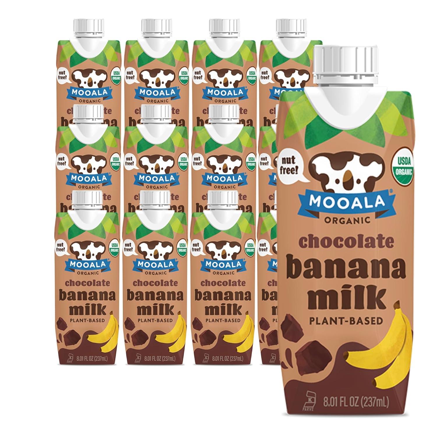 Mooala Organic Chocolate Bananamilk On the go / Case of 12- 8oz*