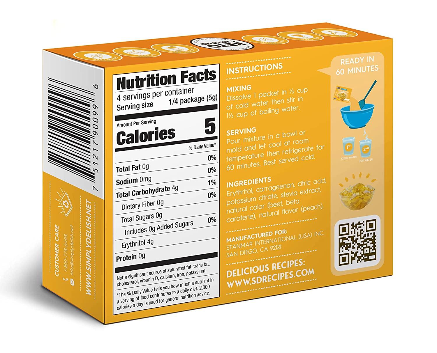 SIMPLY DELISH Peach Jel Dessert- .7oz - Image 3