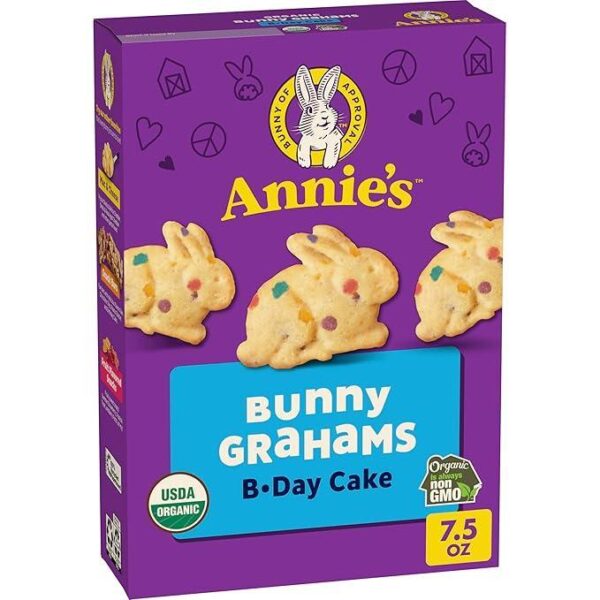 Annie's Organic Birthday Cake Bunny Grahams- 7.5oz*