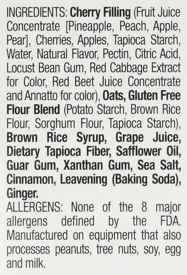 Betty Lou`s, Gluten Free/Vegan Fruit Bar Cherry- Case of 3/2oz - Image 3