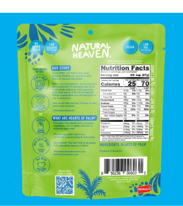 Natural Heaven Hearts of Palm Spaghetti- 9oz - Image 2