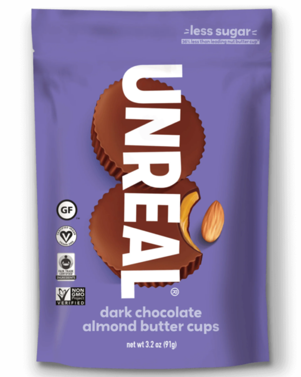 Unreal Dark Chocolate Almond Butter Cups 3.2 oz