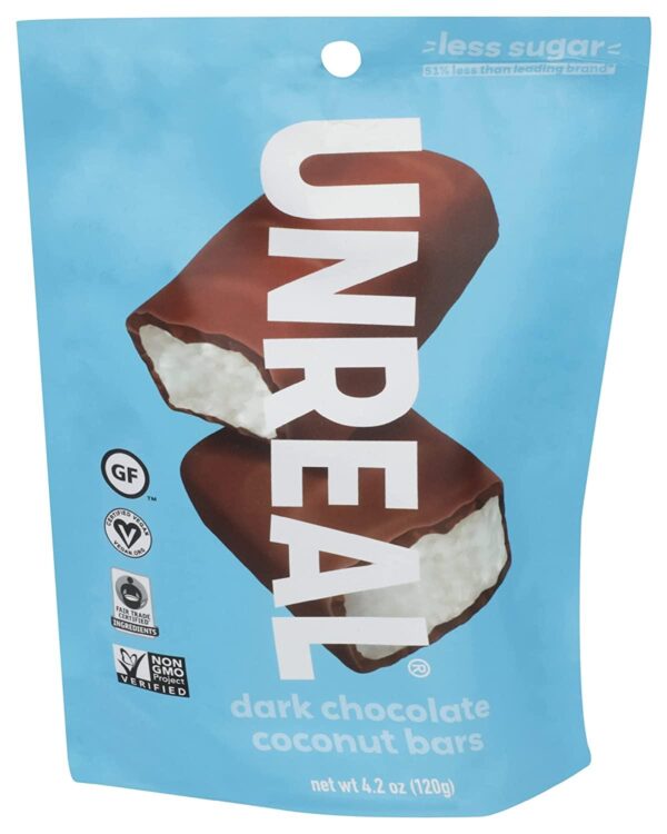 Unreal Dark Chocolate Coconut Bars- 4.2oz