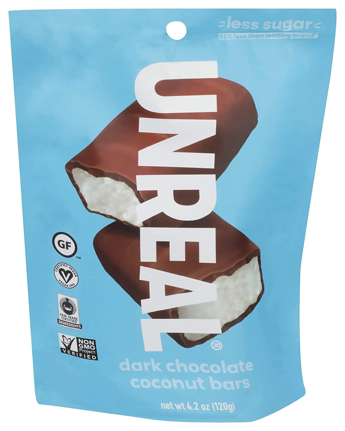 Unreal Dark Chocolate Coconut Bars- 4.2oz