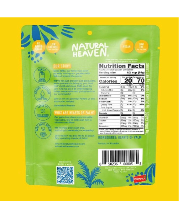 Natural Heaven Hearts of Palm Lasagna- 9oz - Image 2