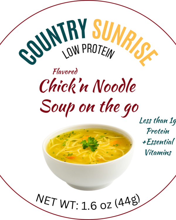 Country Sunrise Flavored Chick'n Noodle Soup on the go BOWL- 1.60oz