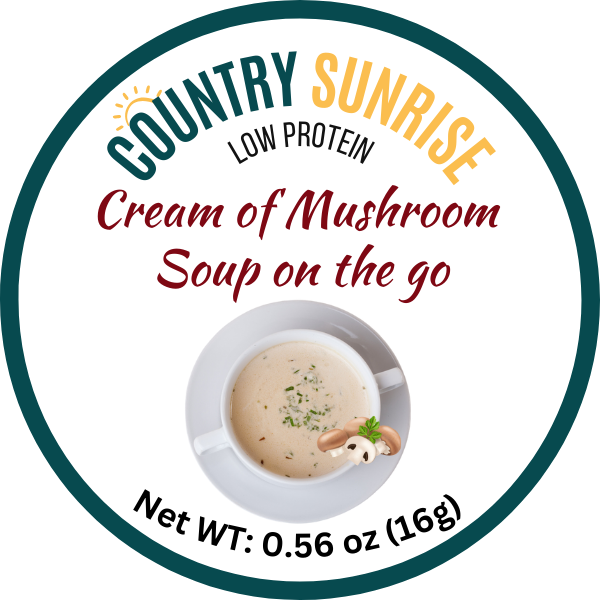 Country Sunrise Cream of Mushroom Soup on the go CUP- 0.56 oz