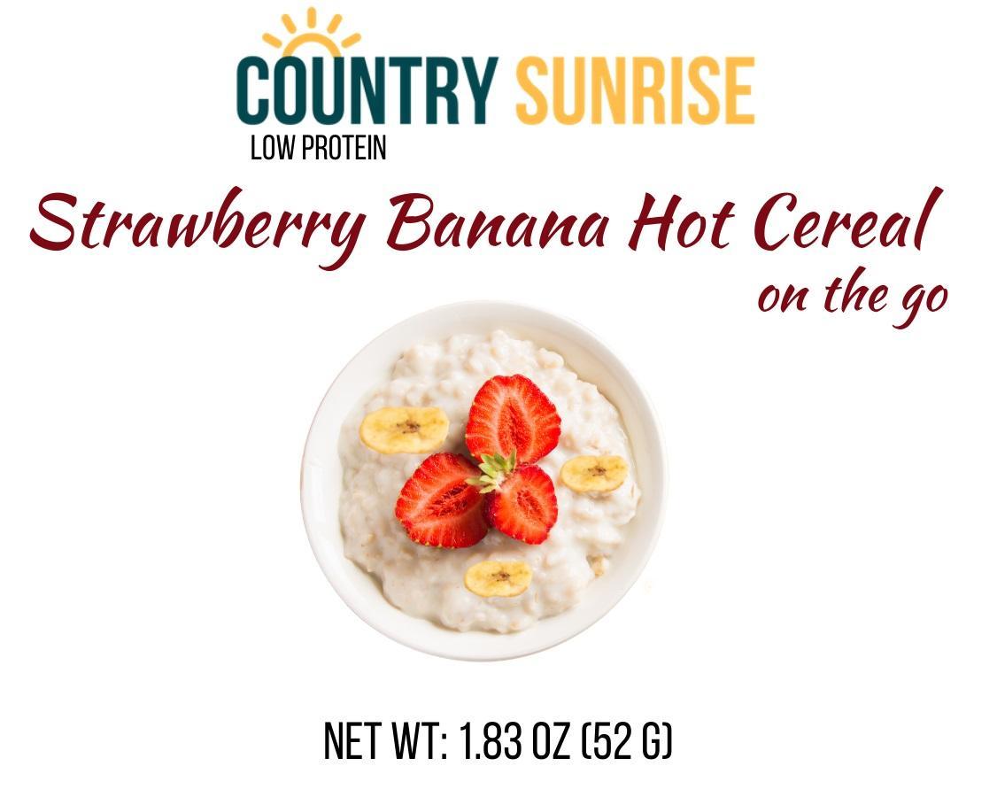 Country Sunrise Strawberry Banana Hot Cereal on the go CUP-52g