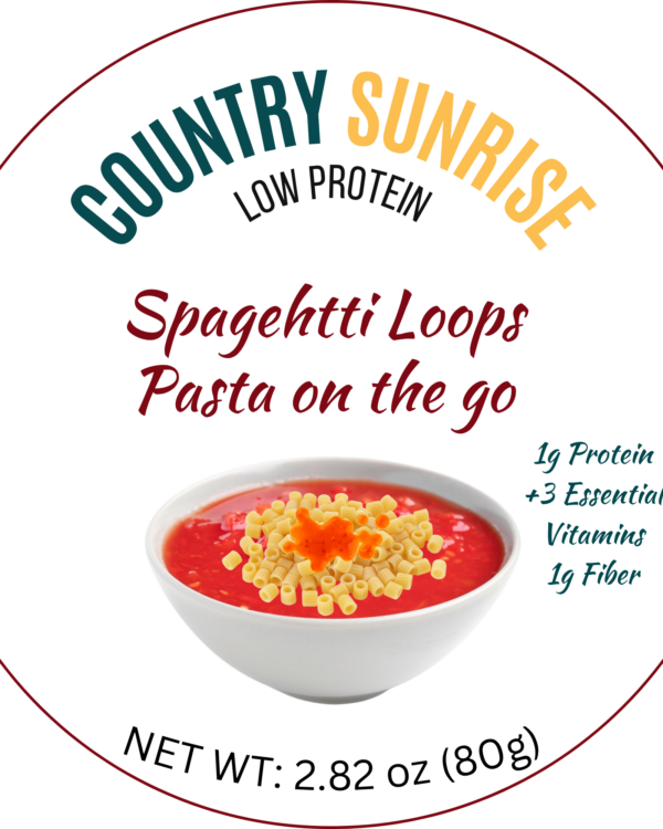 Country Sunrise Spaghetti Loops Pasta on the go BOWL- 2.82oz