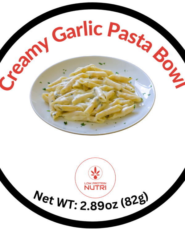 Low Protein Nutri Creamy Garlic Pasta Bowl- 2.89oz