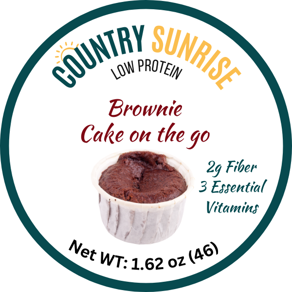 Country Sunrise Brownie Cake on the go CUP- 1.62oz