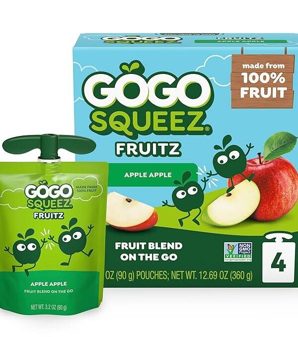 GoGo Squeez Appleapple Applesauce/Case-5*