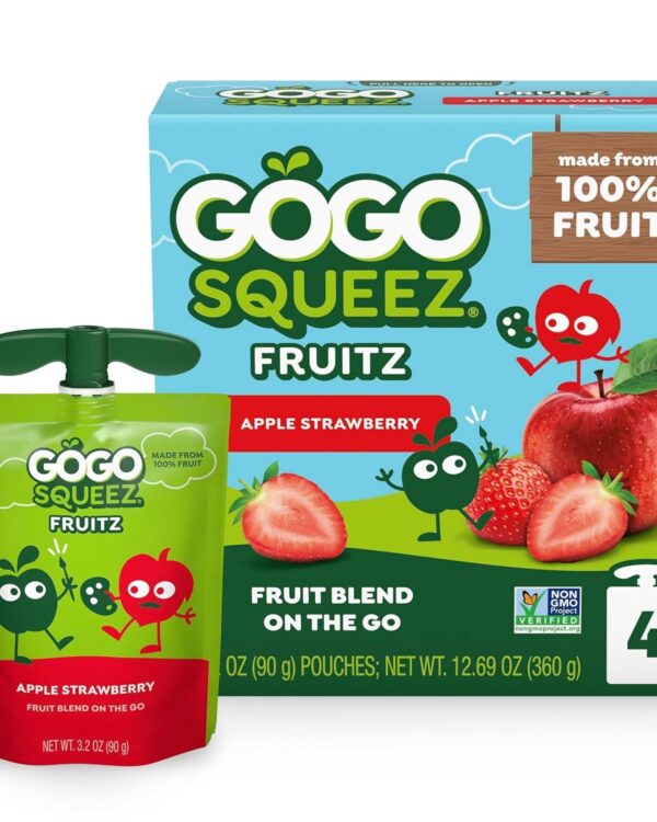 GoGo Squeez Applestrawberry Applesauce- Case of 5*
