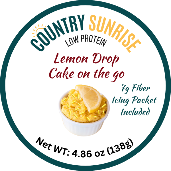 Country Sunrise Lemon Drop Mug Cake CUP- 4.86oz