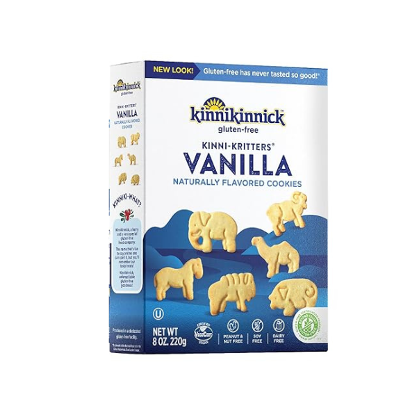 Kinnikinnick Vanilla Animal Kritters Crackers- 8oz