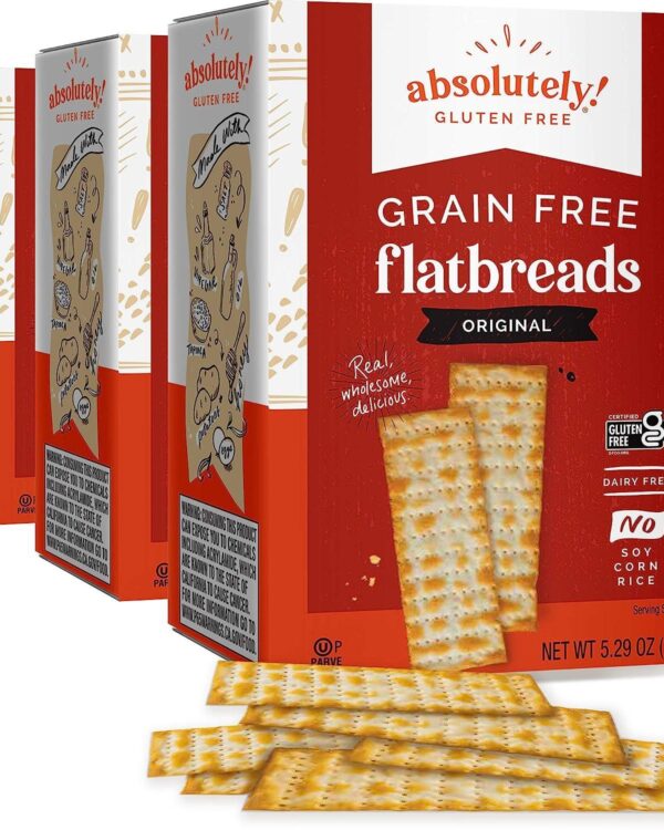 Absolutely Gluten Free Flatbread Crackers- Case of 3*
