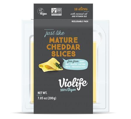 Violife Mature Cheddar Cheese Slices- 7oz
