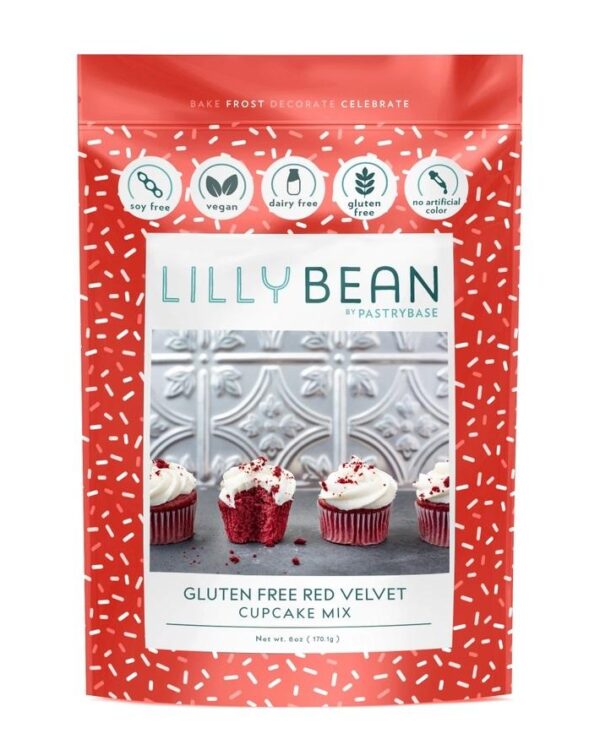 LillyBean Red Velvet Cupcake Mix (Vegan & Gluten-Free!) -6oz
