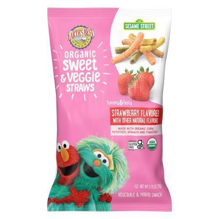 Earth's Best Sweet & Veggie Straws, 2.75 oz/Case 4*