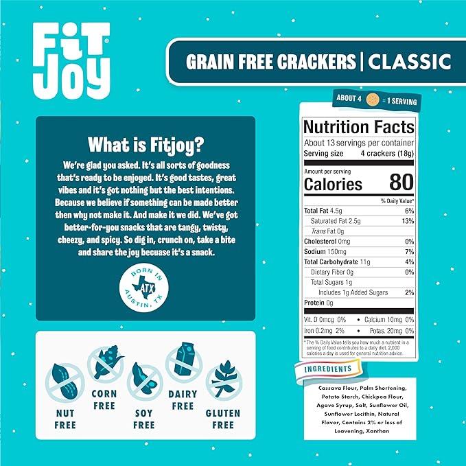 Fitjoy Grain Free Classic Cracker Rounds- 8 oz - Image 2