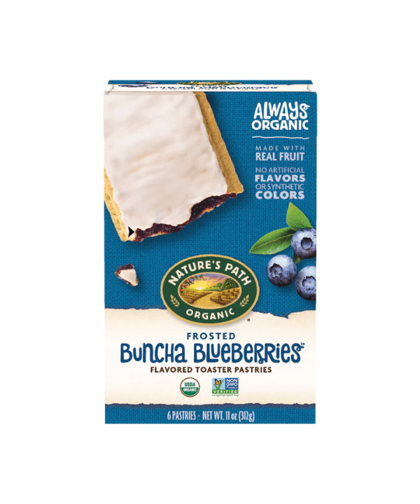 Nature's Path Organic Frosted Toaster Pastries Buncha Blueberries-11oz