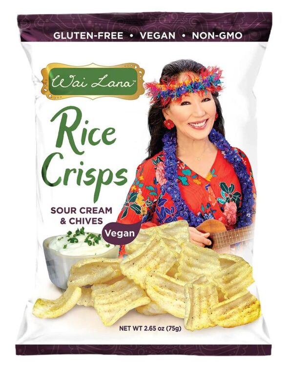 Wai Lana Rice Crisps Sour Cream & Chives - 2.65oz