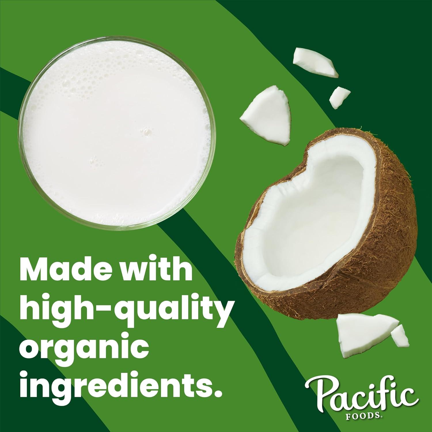 Pacific Foods Organic Unsweetened Coconut Milk, Plant Based Milk, 32 oz Carton - Image 4