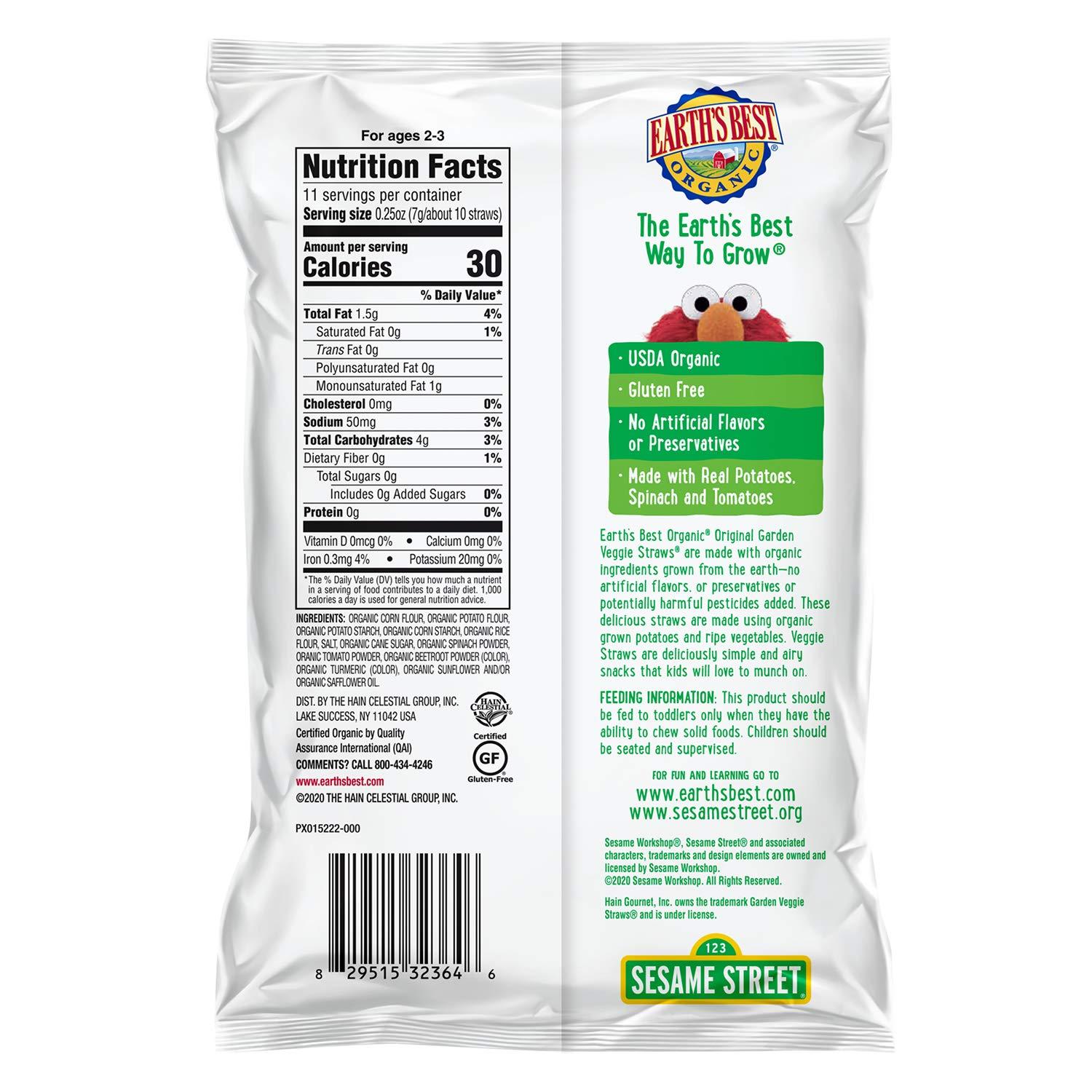 Earth's Best Garden Veggie Straws, 2.75 Oz/Case 6* - Image 3