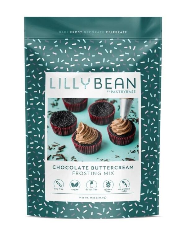 Lillybean Chocolate Buttercream Frosting Mix (Vegan and Gluten Free!)- 11oz