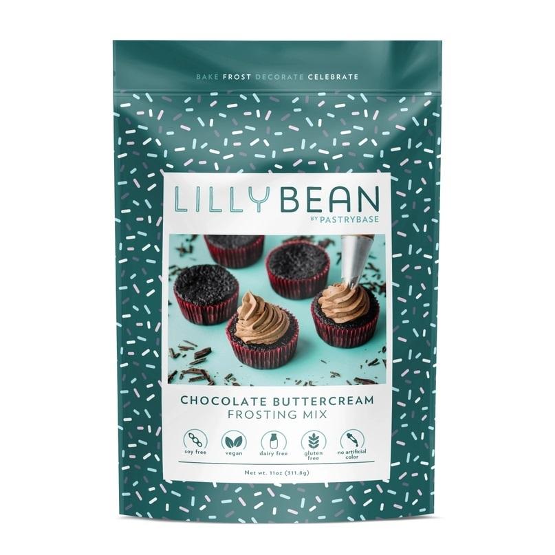 Lillybean Chocolate Buttercream Frosting Mix (Vegan and Gluten Free!)- 11oz
